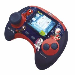 Lexibook JCG100DPi1 Consola educativa bilingüe francés/inglés Spiderman, pantalla LCD 2,8 pulgadas, azul/rojo