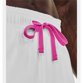 Pantalones Cortos de Baloncesto para Hombre Under Armour Baselin Blanco