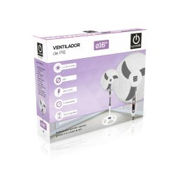 Thulos Ventilador Pie ET-F16SFV2 40 cm Regulable 3 Velocidades Altura Ajustable Oscilante 45W