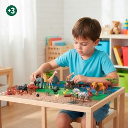 Set de Animales Salvajes Colorbaby Plástico 13 x 12 x 5 cm (4 Unidades)