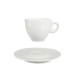 Set 6 Tazas Cafe Porcelana Blanca C Plato 120Ml Vessia 22X8CM (6 Unidades) Set 6 Tazas Cafe Porcelana Blanca C Plato 120Ml Vessia 22X8CM (6 Unidades)