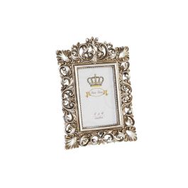 DKD Home Decor Marco de Fotos para 10x15 cm Chic Dorado. Fabricado en Resina. Medidas del Marco: 25 cm Alto x 18 cm Ancho x 2 cm Fondo. Precio: 11.49999972. SKU: S3040854