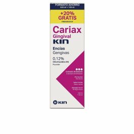 Kin CARIAX GINGIVAL Enjuague Bucal Antiplaca y Encías Sensibles Clorhexidina 0,12% Fluoruro, Pack 500 ml + 100 ml Precio: 10.50000006. SKU: B12QKWGCPX