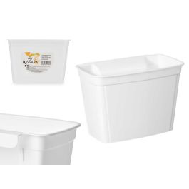 Portabasura para puerta Kinvara, blanco, 27x18x16.5 cm, 4L (12 Unidades)