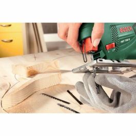 Bosch PST700E Sierra de Calar Eléctrica 500W Verde 500-3100 rpm con 1 Hoja de Madera y Caja