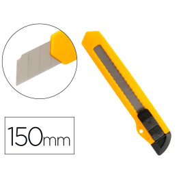 Q-connect XD-11 Cutter Retráctil de Plástico Ancho Cuchilla 18 mm, Accesorio de Oficina y Manualidades, Blíster 1 Unidad Precio: 1.49999949. SKU: B1D55YZA9R