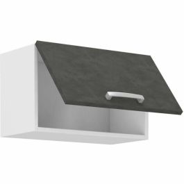 LASSEN Mueble Campana con Puerta Basculante - Gris Mate - L 60 x 31,6 x H 36 cm