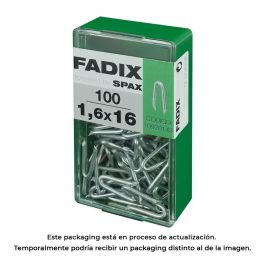 Fadix Caja de 100 unidades de grampillones de cinc 1.6x16mm Precio: 2.6899994. SKU: S7913581