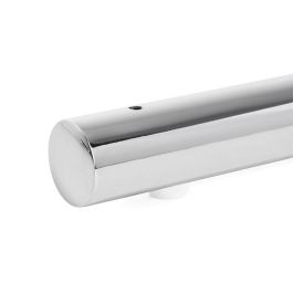 Q&Q Pstrn 220 Pata Metálica de Metal Duradero para Sofás y Muebles, Acabado Cromado, Sin Placa de Fijación, 220 mm de Largo