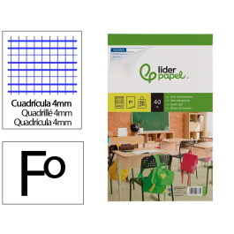 Liderpapel Bloc examen cuadro 4mm folio 40 hojas 60g/m2 Precio: 21.49999995. SKU: B1B3DGXSXW