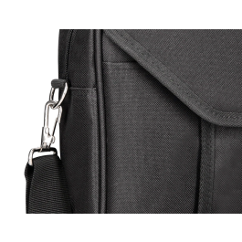 Q-connect Maletín para Portátil de 15,4" Negro con Asa y 2 Bolsillos Exteriores, 390x290x90 mm