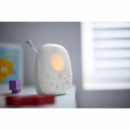 Philips Avent SCD713/26 Monitor de Bebé Digital DECT con Audio, Pantalla LCD, Sensor de Temperatura y Luz Nocturna - Blanco