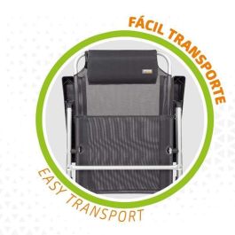 Silla camping aluminio reclinable 5 posiciones 44x55x101cm Silla camping aluminio reclinable 5 posiciones 44x55x101cm