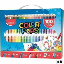 Lápices de colores Maped Multicolor 100 Piezas (6 Unidades) Precio: 109.50000028. SKU: S8424970