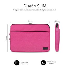 SUBBLIM Maletin Urban Laptop Sleeve 13,3-14" Pink