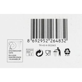 LAV Set 6 Vasos con Asa 270 cc Modelo Helen Medidas 10x7.3x10 cm (8 Cajas)