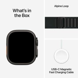 Apple Watch Ultra 3 Titanium Cellular 49mm, Alpine Loop Negro (Talla M)