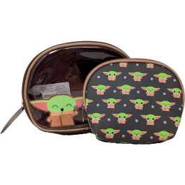 Loungefly Neceser Cosmética The Child Yoda Mandalorian Star Wars Piel Sintética Transparente 20x16.25x5cm