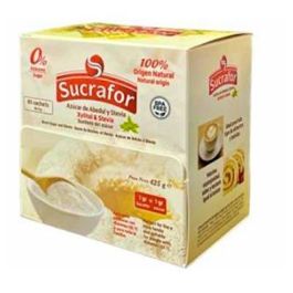 Sucrafor Xilitol y Stevia, edulcorante 100% natural bajo en calorías, 85 sobres Precio: 10.89. SKU: B1E2LR46VD