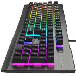 GENESIS Rhod 500 RGB Teclado Gaming Alámbrico USB Completo QWERTY Portugués Retroiluminación LED RGB Membrana Negro