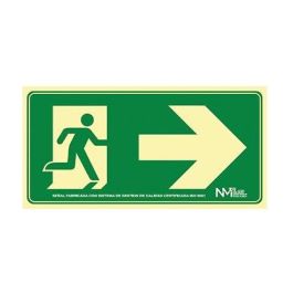 Archivo 2000 Señal "Salida De Emergencia Derecha" 160x320 Pvc Verde Precio: 6.50000021. SKU: B16KPTS9JW