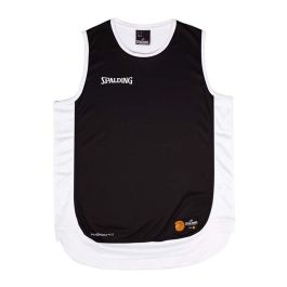 Camiseta de baloncesto Spalding Hustle Tank Blanco Negro 14 Años