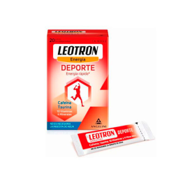Leotron Deporte - 20 Sobres Bucodispersables - Energía Rápida - Complemento Alimenticio Con Cafeína, Taurina, 10 Vitaminas Y 4 Minerales - Agradable Sabor A Naranja, No Es Necesaria La Ingesta De Agua - A Partir De 12 Años. Precio: 9.5000004. SKU: B1EEGX6CXM