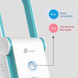 TP-Link RE300 AC1200 Extensor de Rango Wi-Fi, Puerta de Enlace AC, Hasta 1.2Gbps, Puerto Integrado, Indicador de Señal