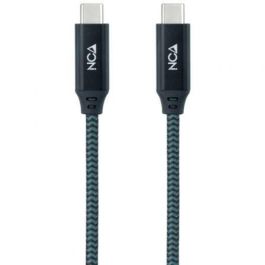 Cable USB 3.2 Tipo-C Nanocable 10.01.4301-L150-COMB/ USB Tipo-C Macho - USB Tipo-C Macho/ 1.5m/ Gris y Negro Cable USB 3.2 Tipo-C Nanocable 10.01.4301-L150-COMB/ USB Tipo-C Macho - USB Tipo-C Macho/ 1.5m/ Gris y Negro