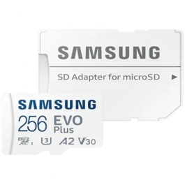 Samsung MB-MC256SA/EU Tarjeta de Memoria microSDXC EVO Plus 256GB Clase 10 A2 V30 con Adaptador SD 160MB/s Precio: 28.49999999. SKU: B1FD84EYCP