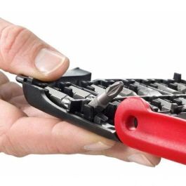 Facom Estuche de 28 Puntas de Atornillar + Porta Puntas. Kit de Puntas Fente, Pozidriv, Phillips, Torx y Hexagonal. Compacto y Resistente.