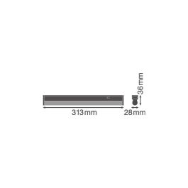 Ledvance LVE-4058075106093 Luminaria LED Lineal Compact 4W 450Lm 4000K IP20 con interruptor, uso interior, conectable Ledvance LVE-4058075106093 Luminaria LED Lineal Compact 4W 450Lm 4000K IP20 con interruptor, uso interior, conectable