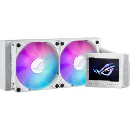 ASUS ROG RYUJIN III 240 ARGB White Edition - Sistema de refrigeración líquida todo en uno, 12 cm, Blanco, 90RC00K2-M0UAY0, Compatible con múltiples sockets