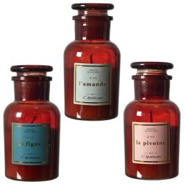 Home Deco Factory Vela Perfumada Apothicaire Vidrio Tintado 90g Cera - Altura 11 cm Aromas Surtidos