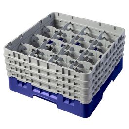 CAMBRO - 16S800-186 - Cesta de lavado 16 comp. 4 alturas - 10,9 cm Ø máx. - alt. máx. 21,7 cm - 50 x 50 x 26,7 cm - Azul marino Precio: 89.49999982. SKU: B17GEKRE2Y