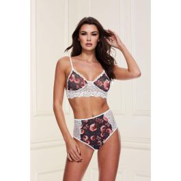 Conjunto de Lencería con Encaje Baci Lingerie Floral & Lace Gris (S/M)