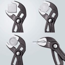 Knipex Tenazas ajustables cobra 8701300, 300mm, agarre antideslizante, rojo/negro Knipex Tenazas ajustables cobra 8701300, 300mm, agarre antideslizante, rojo/negro