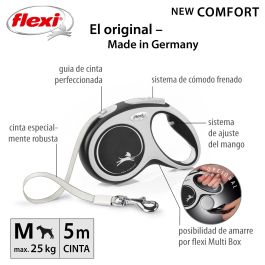 Flexi Correa New Comfort M Cinta 5M Negro para Perros Precio: 21.49999995. SKU: S6100429