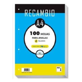 Recambio Pacsa A4 100H 70G 4 Taladros Cuadric.4X4 Precio: 2.50000036. SKU: B1E2YWP4AL