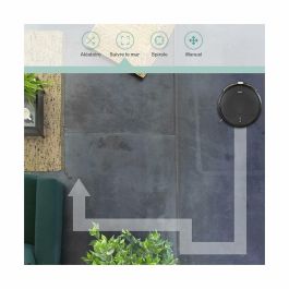 Livoo DOH145 WASH'UP Robot Aspirador Conectado 1000 Pa 70 min con 2 Depósitos Negro