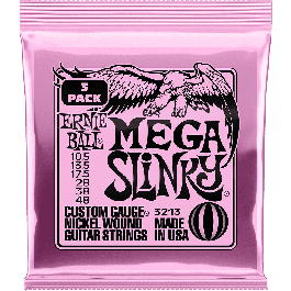 Ernie Ball Nickel Wound Eléctrica Slinky Mega Tripack (3) Cuerdas de Guitarra Calibres 10.5-48 Precio: 20.50000029. SKU: B129F865WV