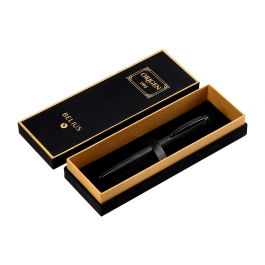 Belius Origen 1995 Roller Aluminio Textura Cepillada Color Negro Tinta Negra 0.7 mm Caja Diseño