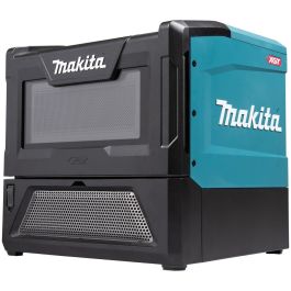 Makita MW001GZ Microondas a Batería 40V Akku 8L 500W para Encimera Negro/Verde con Pantalla LED