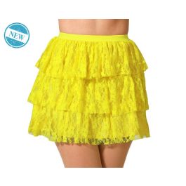 Falda Volantes Amarillo Mujer Adulto Precio: 5.59000035. SKU: B1GA782RJ3