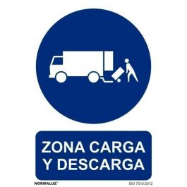 Archivo 2000 Señal De Aviso "Zona De Carga Y Descarga" 210x300 mm Pp Azul-Blanco Precio: 3.50000002. SKU: B19LC9EQBA