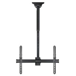 TooQ LPCE1170TSLI-B Soporte Techo TV Giratorio Inclinable Nivelable 37-70" VESA 200x200-600x400 50kg Techos Inclinados Negro