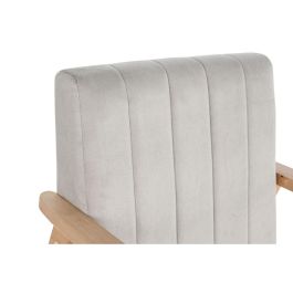 DKD Home Decor Sillón Sixties Scandi Poliéster y Pino Gris Natural 63 cm Ancho x 68 cm Profundidad x 81 cm Alto, Altura Asiento 43 cm DKD Home Decor Sillón Sixties Scandi Poliéster y Pino Gris Natural 63 cm Ancho x 68 cm Profundidad x 81 cm Alto, Altura Asiento 43 cm