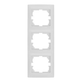 Solera Marco vertical para 3 elementos blanco 81x225x10mm serie Europa ERP63U Precio: 4.79000038. SKU: S7906923