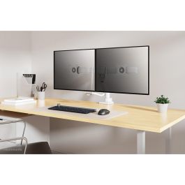 Neomounts DS75-450WH2 Soporte Escritorio Full Motion para 2 Monitores 17-32'' 8kg C/U Blanco Pinza/Atornillado