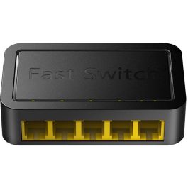 CUDY FS105D Switch Fast Ethernet (10/100) Negro 5 Puertos RJ-45 Ethernet